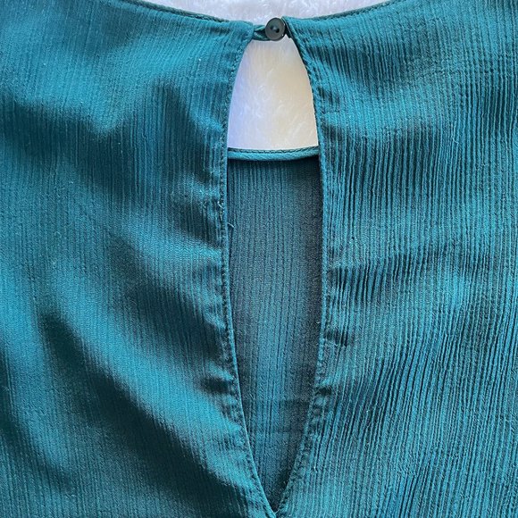 Teal Wide Sleeve Top - Picture 9 of 10